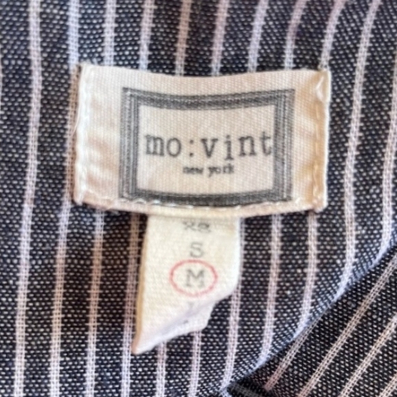 Navy Striped Sleeveless Jumpsuit - Picture 5 of 5